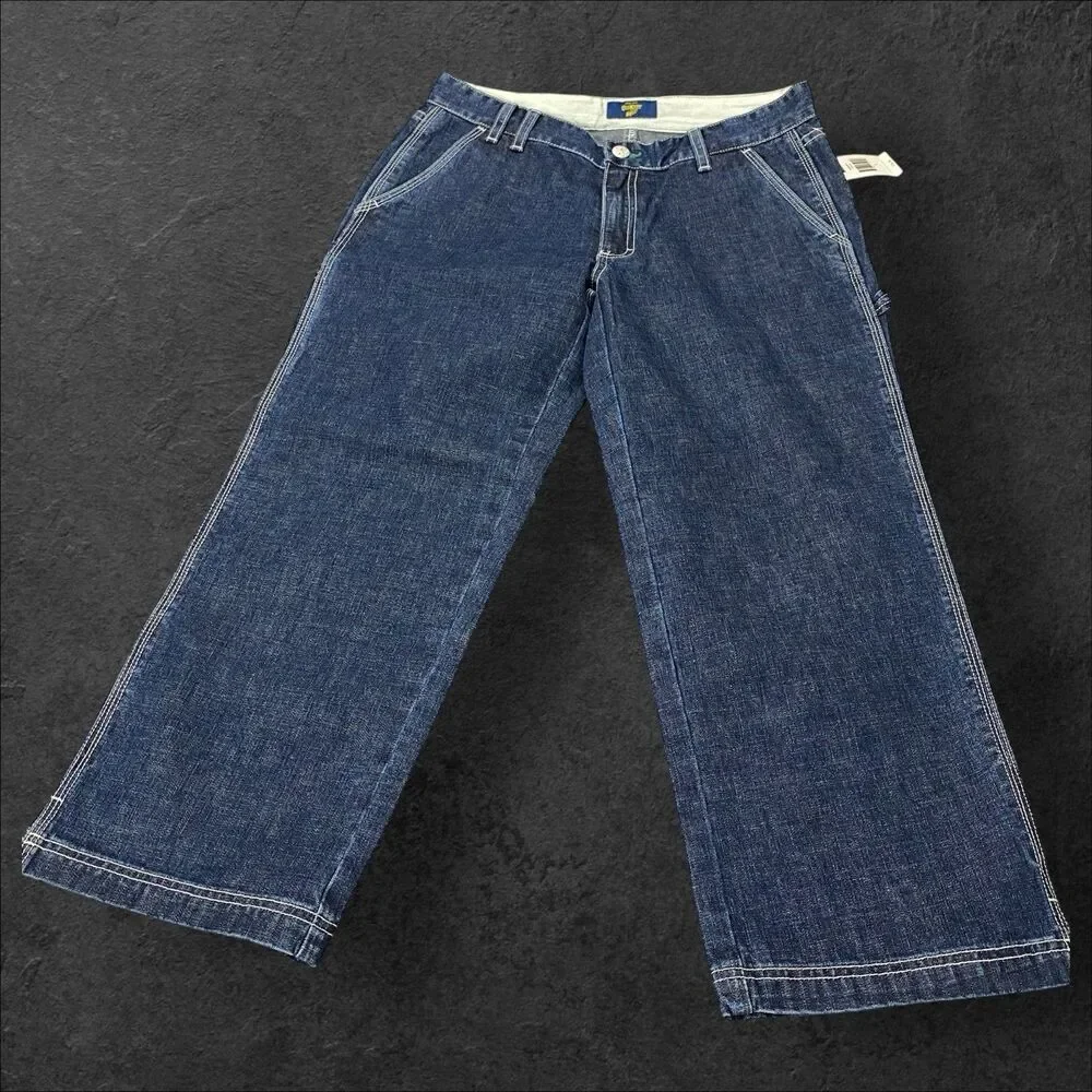 OshKosh B'gosh Blue‎ Denim Carpenter Jeans Boys Size 4 NWT MSRP $34